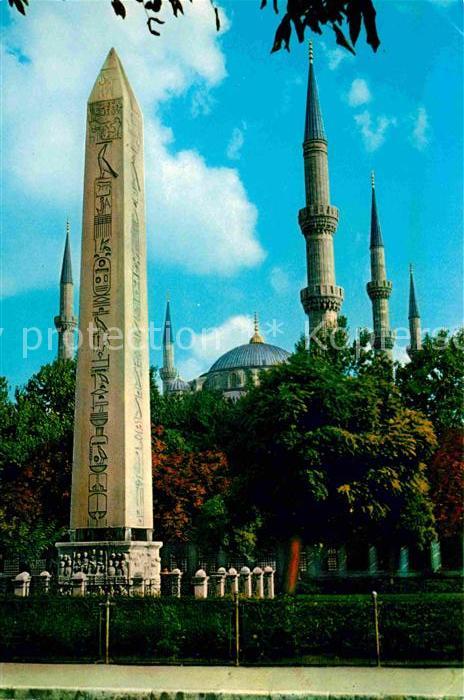 Istanbul Constantinopel Obelisque and Blue Mosque