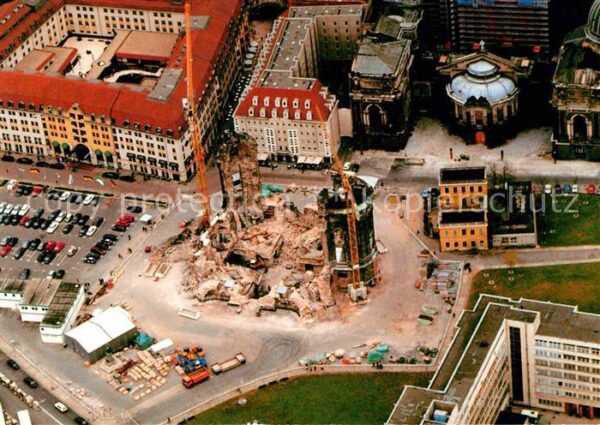 Dresden Fliegeraufnahme Frauenkirche Ruine