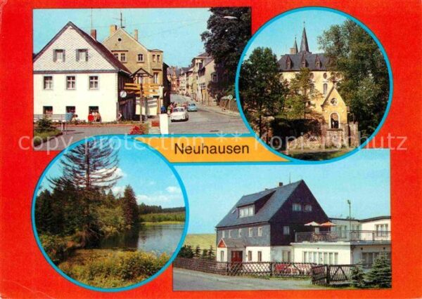 Neuhausen Erzgebirge Bahnhofstrasse Schloß-Purschenstein Fer