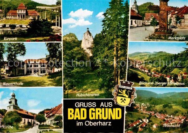 Bad Grund Kurpark Hübichenstein Kirche Marktplatz