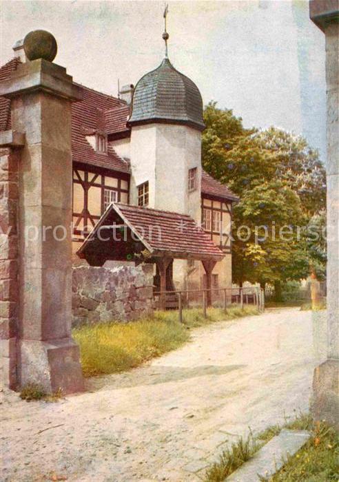 Radebeul Schloß Hoflößnitz mit Weinpresse