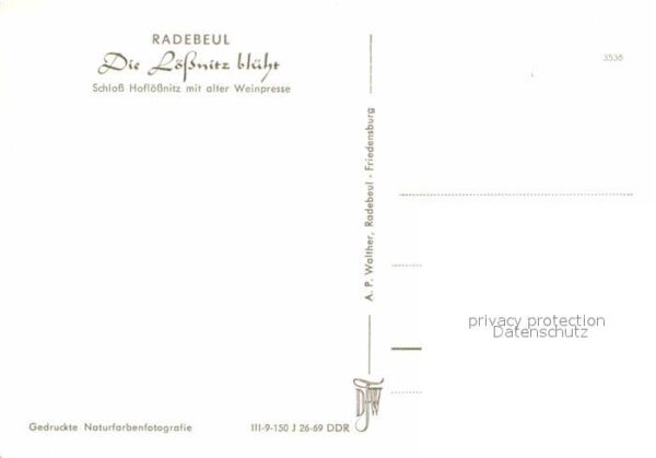Radebeul Schloß Hoflößnitz mit Weinpresse – Bild 2