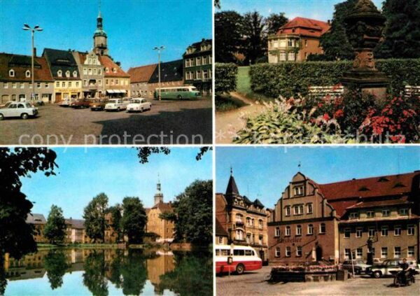Pulsnitz Sachsen Platz der Befreiung Schloßteich Restaur