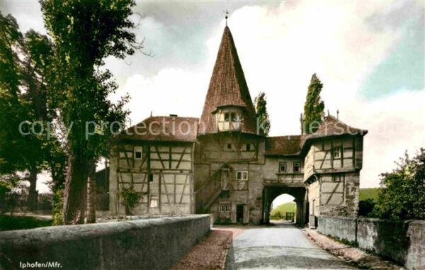 Iphofen Gasthaus Zum Goldenen Kreuz Fachwerk