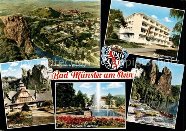 Bad Muenster Stein Ebernburg Fliegeraufnahme Rheingrafenstein Kurpar