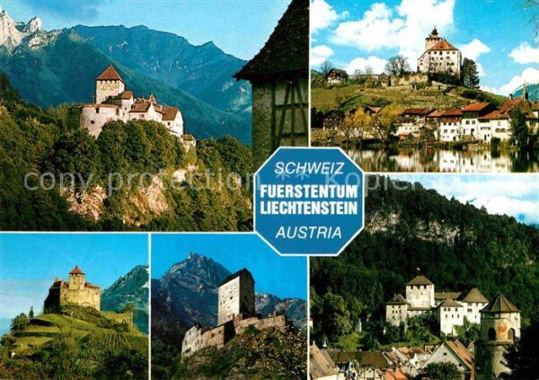 Liechtenstein  Fürstentum Schloss-Vaduz