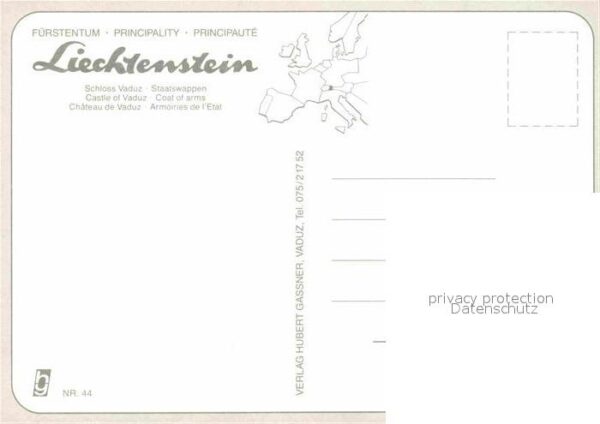 Liechtenstein  Fürstentum Schloss Vaduz – Bild 2