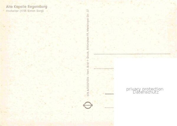 Regensburg alte Kapelle Hochaltar – Bild 2