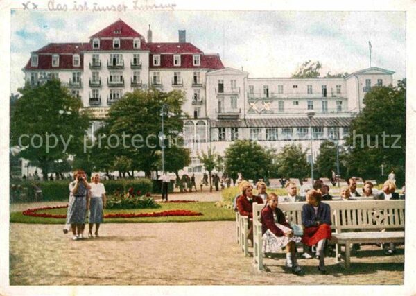 Heringsdorf Ostseebad Usedom Konzertplatz mit Ferienheim Solidarität