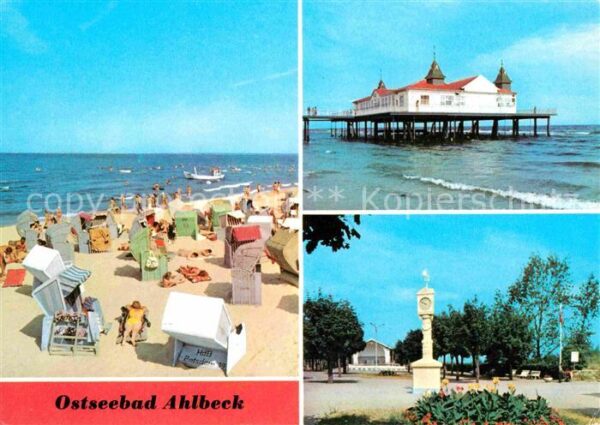 Ahlbeck Ostseebad Seebrücke Strand