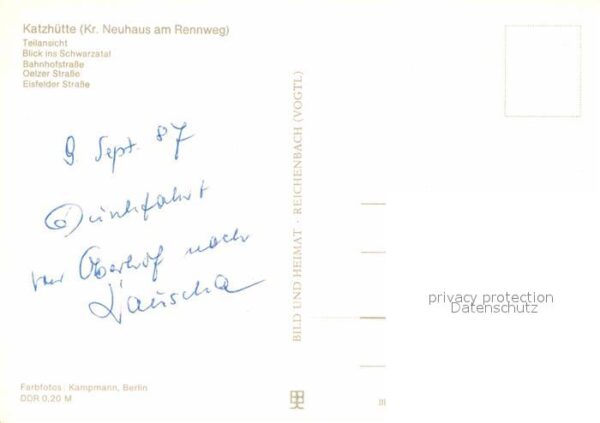 Katzhuette Schwarzatal Bahnhofstrasse Oelzer-Stras – Bild 2