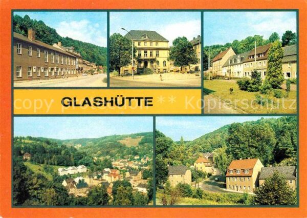 Glashuette Sachsen Kulturhaus Markt Luchauer-Strasse Ingen
