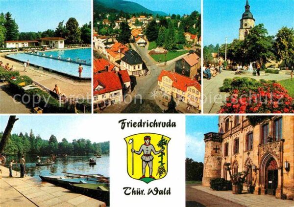 Friedrichsroda Schwimmbad Gondelteich Schloß-Reinhards