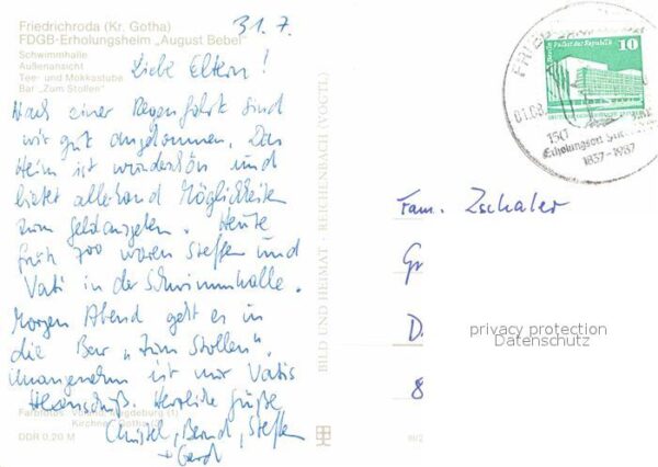 Friedrichsroda Erholungsheim August Bebel – Bild 2