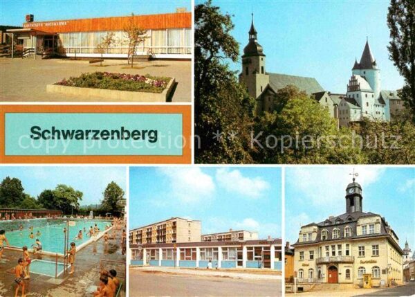 Schwarzenberg Erzgebirge Restaurant Roter Löwe Schloß Freibad Ho