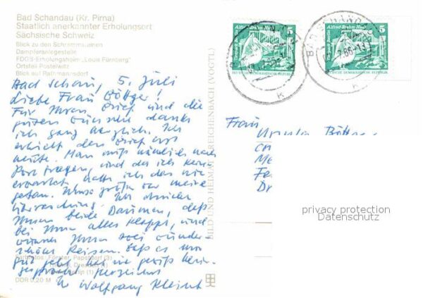 Bad Schandau Schrammsteine Postelwitz – Bild 2