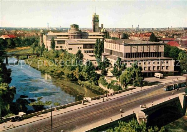Muenchen Fliegeraufnahme Deutsches Museum