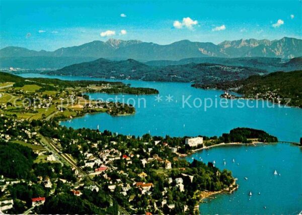 Poertschach Woerthersee Fliegeraufnahme