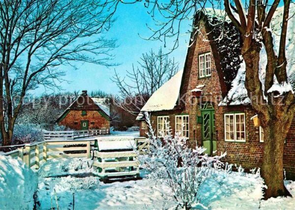 Sylt Friesenhäuser im Winter