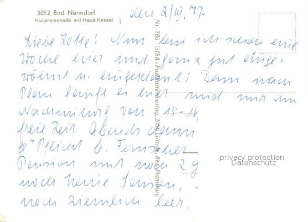 Bad Nenndorf Kurpromenade mit Haus Kassel – Bild 2