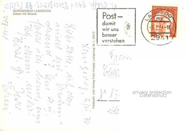 Langeoog Nordseebad Strand Dünen – Bild 2