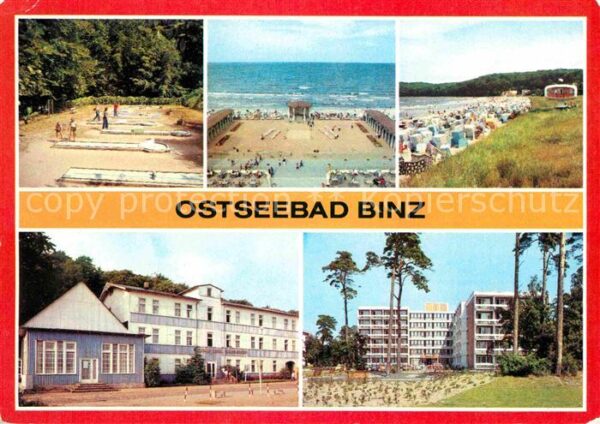 Binz Ruegen Minigolf Strand Kinzertplatz Erholungsh