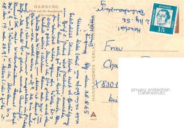 Hamburg Fliegeraufnahme Innenstadt Kirchen – Bild 2