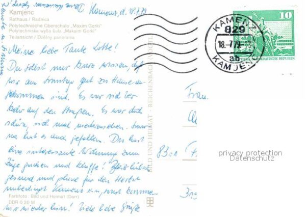 Kamenz Sachsen Rathaus Oberschule Maxim Gorki – Bild 2