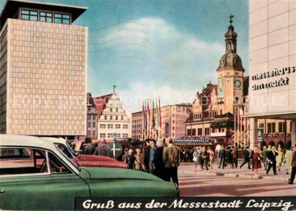 Leipzig Rathaus Messehaus am Markt