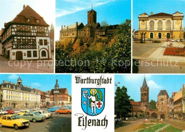 Eisenach Thueringen Wartburgstadt Lutherhaus Landestheater