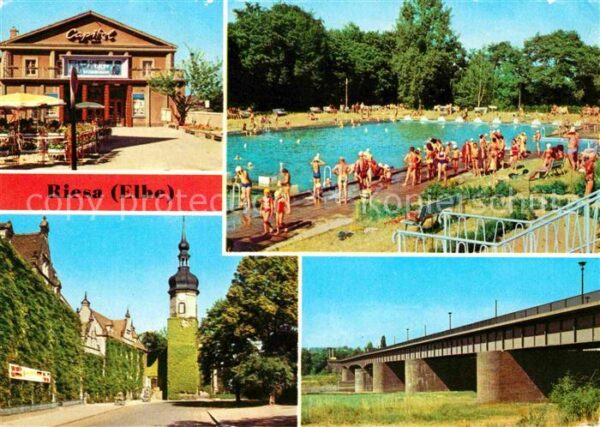 Riesa Sachsen Filmtheater Capitol Freibad Elbbrücke