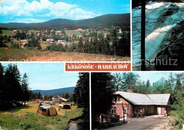 Krkonose Harrachov Camping Wasserfall