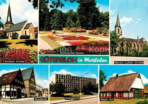 Guetersloh Apostel-Kirche Botanischer-Garten Münst