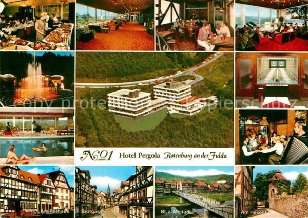 Rotenburg Fulda Fliegeraufnahme Hotel Pergola