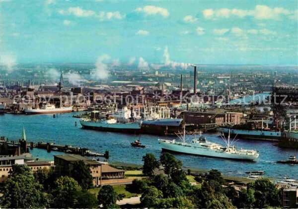 Hamburg Hafen Fliegeraufnahme