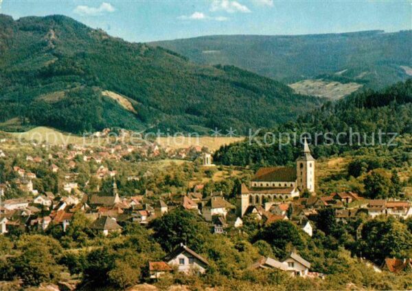 Gernsbach Fliegeraufnahme im Murgtal