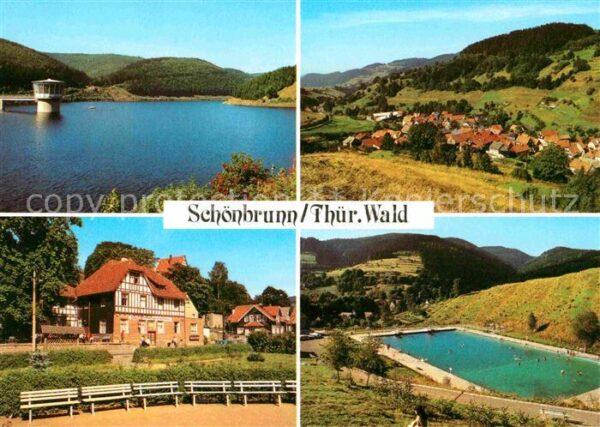 Schoenbrunn Saalburg-Ebersdorf Erholungsheim Hütte Freibad