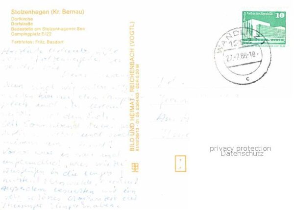 Stolzenhagen Angermuende Dorfkirche Camping Strand – Bild 2