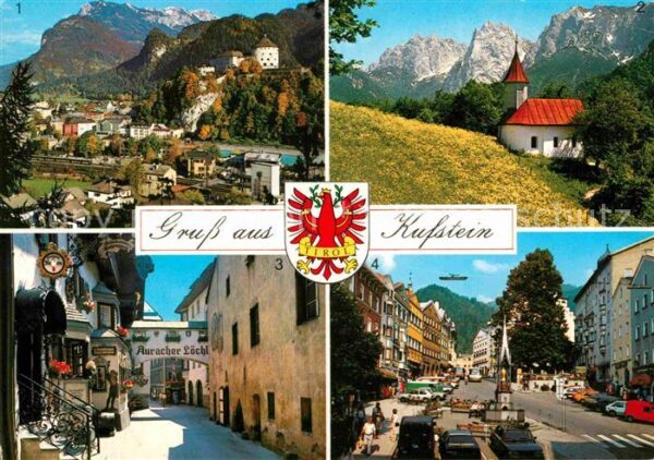 Kufstein Tirol Festung mit Zahmen Kaiser Auracher Löch