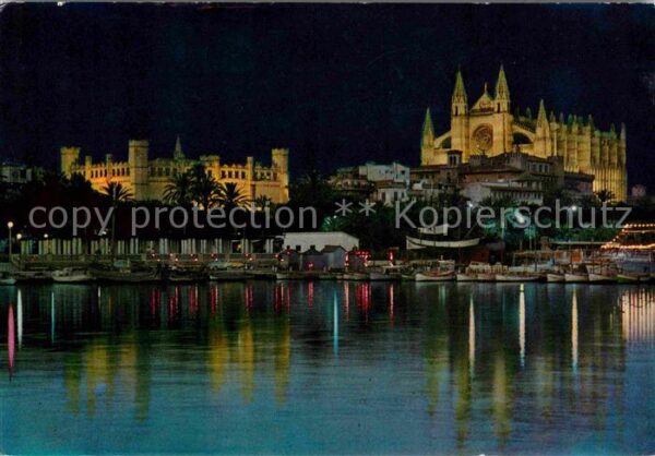 Palma de Mallorca Cathedrale bei Nacht