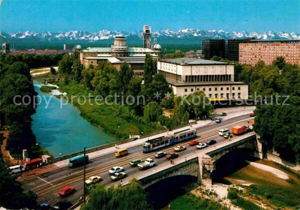 Muenchen Isar und Deutsches Museum