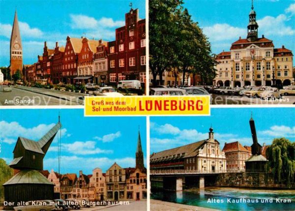 Lueneburg Am Sande Altes-Kaufhaus und Kran Bürger