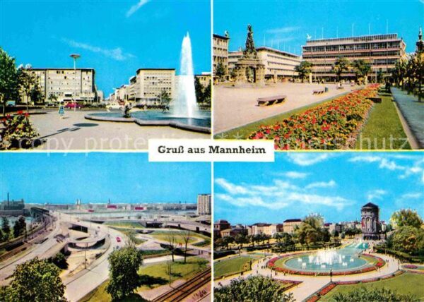 Mannheim Planken Paradeplatz Rheinbrückenauffahr