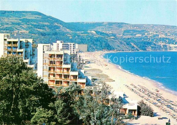 Albena Strandpartie Fliegeraufnahme