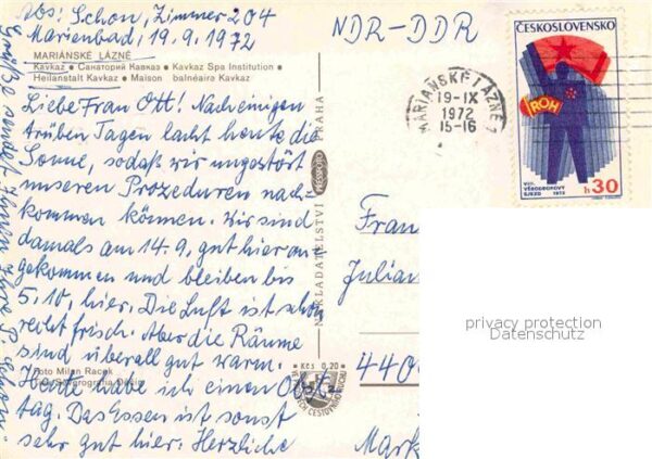 Marianske Lazne Kavkaz Heilanstalt – Bild 2