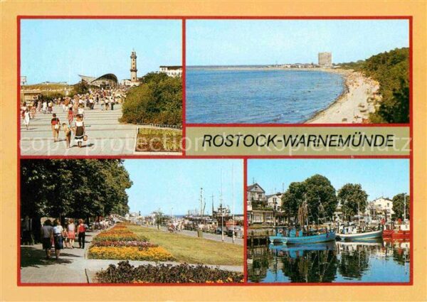 Warnemuende Ostseebad Strand Promenade Leuchtturm Hafen Alter