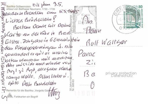 Goessweinstein Basilika von Balthasar Neumann erbaut – Bild 2