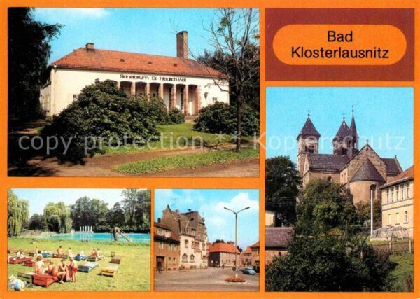 Bad Klosterlausnitz Sanatorium Dr. Friedrich Wolf Markt Klo