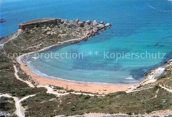 Malta Fliegeraufnahme Chajn Tuffieha Bay