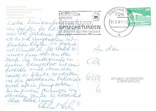 Dahlener Heide Rathaus Hospitalhütte Waldbad Schmannew – Bild 2